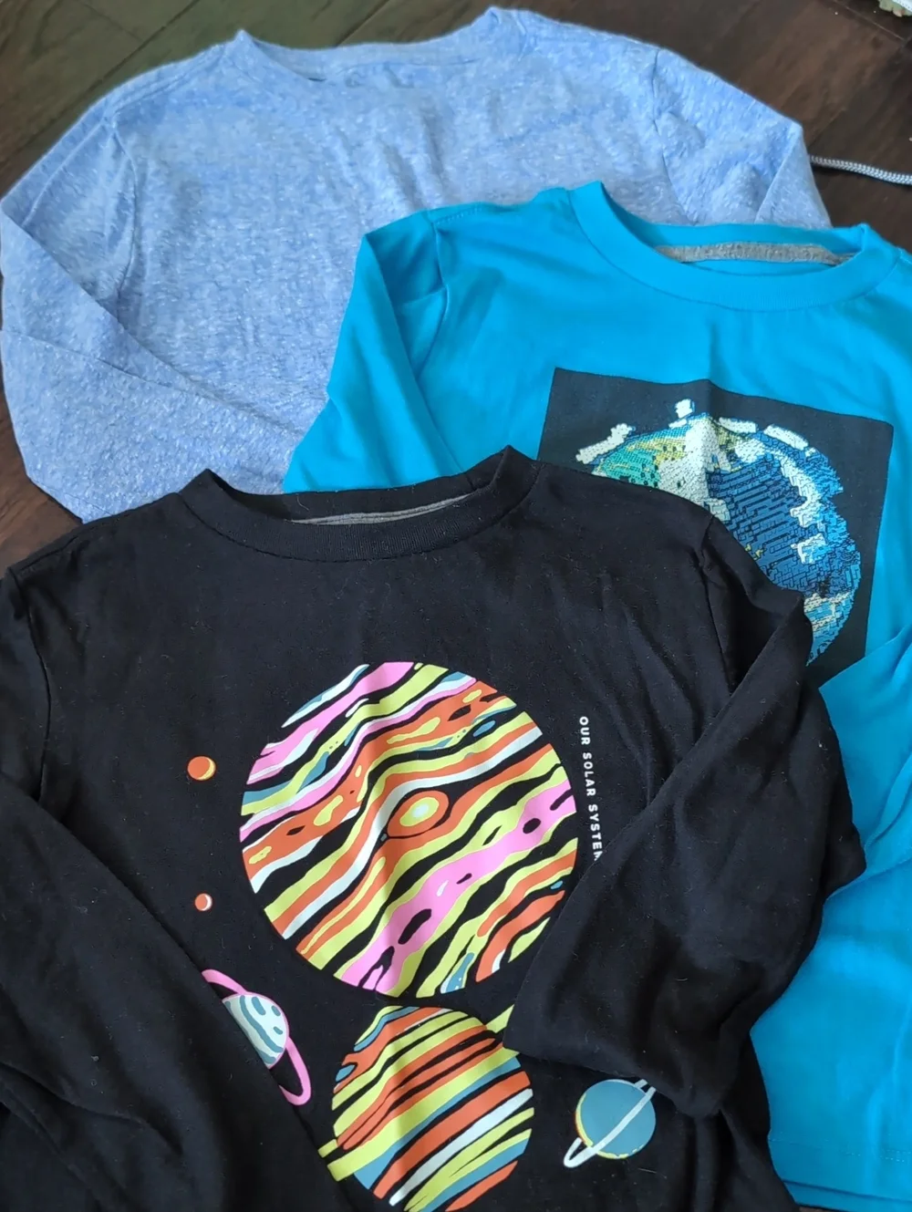 Bundle Of 3 EUC Boys Long-Sleeve Shirts - Small